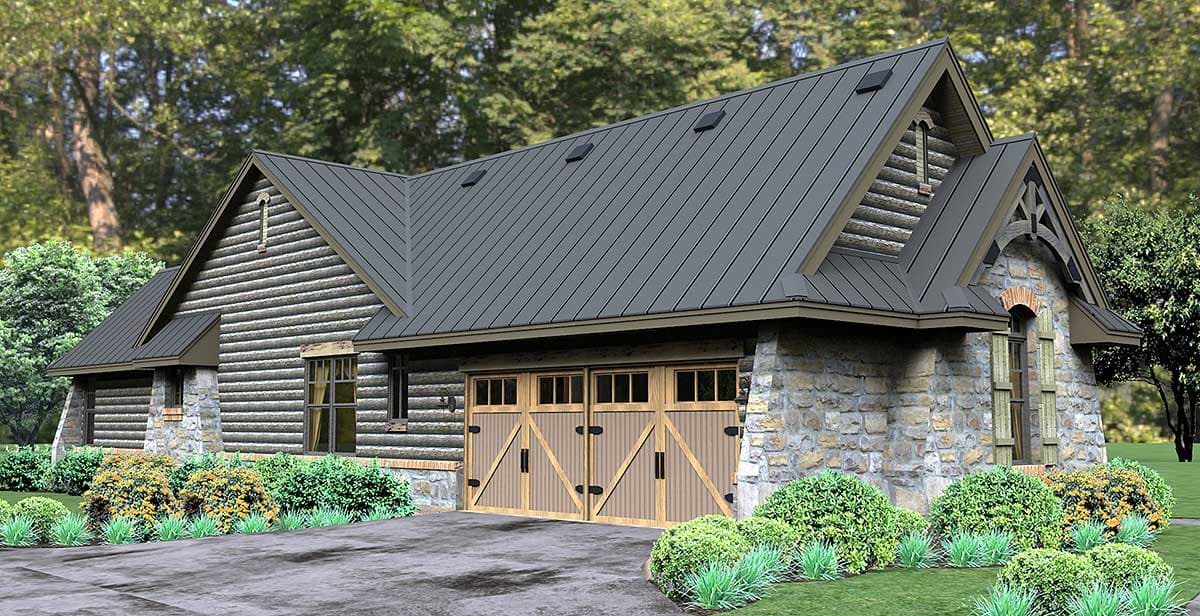 Plan 16863WG: Rugged Rustic 3 Bedroom Home Plan - Image #10 - Cottage, Country, Craftsman, Mountain, Ranch, Rustic, Vacation