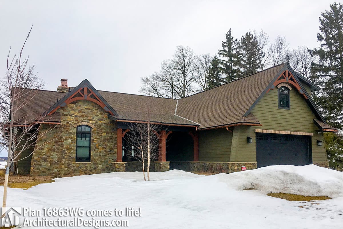 Plan 16863WG: Rugged Rustic 3 Bedroom Home Plan - Image #11 - Cottage, Country, Craftsman, Mountain, Ranch, Rustic, Vacation