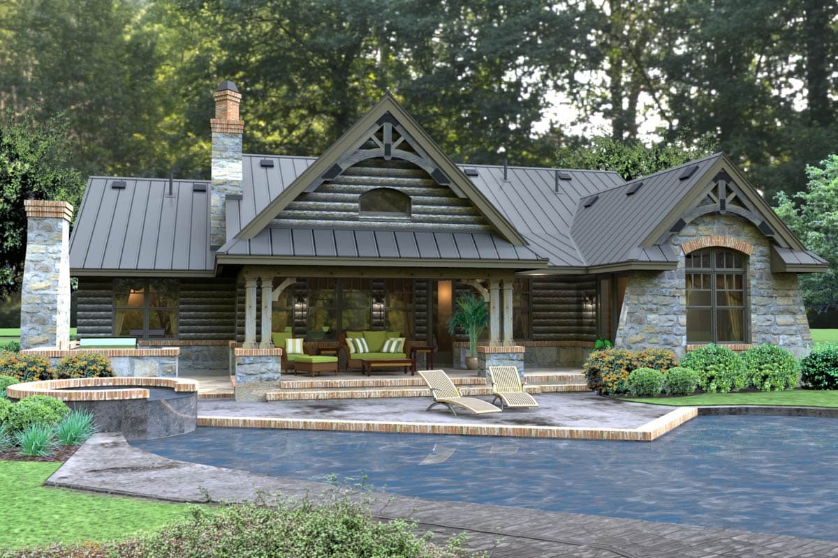 Plan 16863WG: Rugged Rustic 3 Bedroom Home Plan - Image #7 - Cottage, Country, Craftsman, Mountain, Ranch, Rustic, Vacation