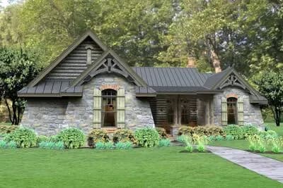 Rugged Rustic 3 Bedroom Home Plan