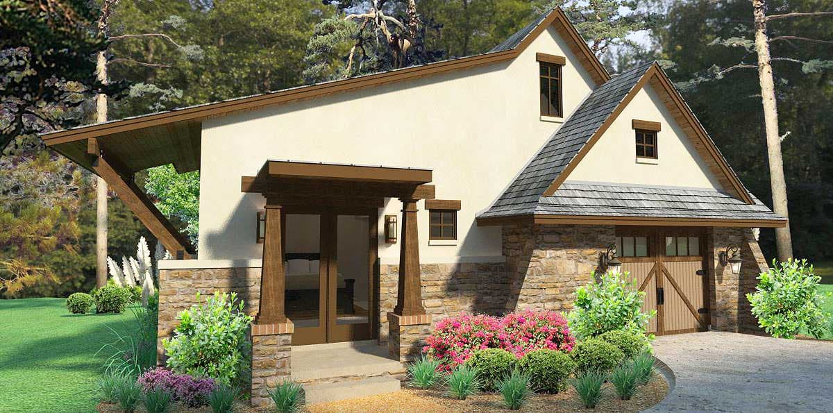 Plan 16864WG: Designer's Dream Home Plan with Guest Cottage - Image #10 - European, Tuscan