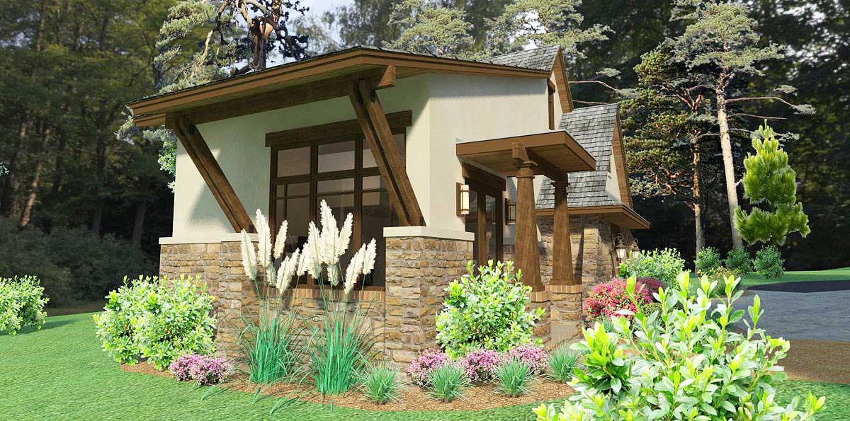 Plan 16864WG: Designer's Dream Home Plan with Guest Cottage - Image #11 - European, Tuscan