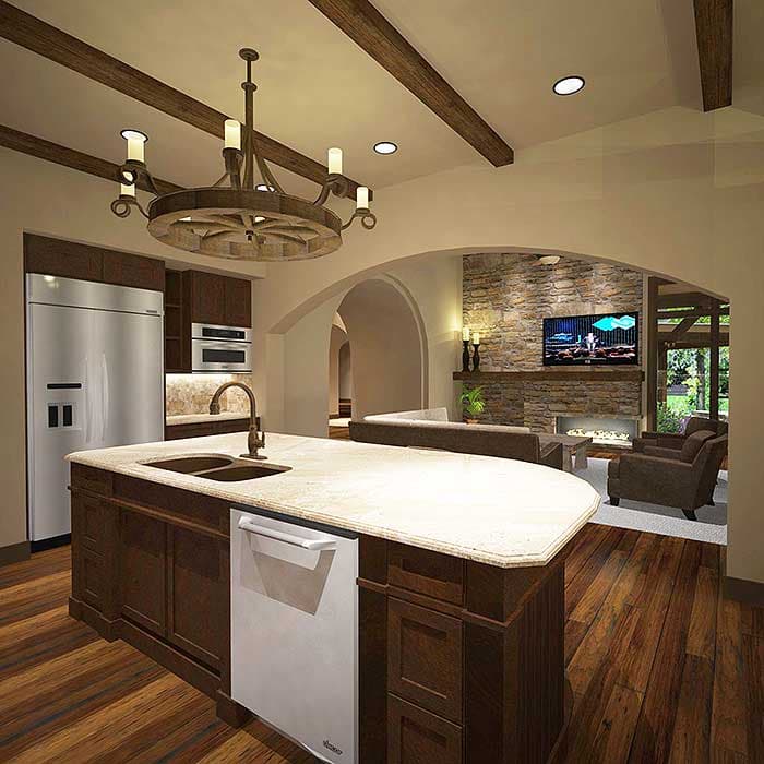Plan 16864WG: Designer's Dream Home Plan with Guest Cottage - Image #13 - European, Tuscan