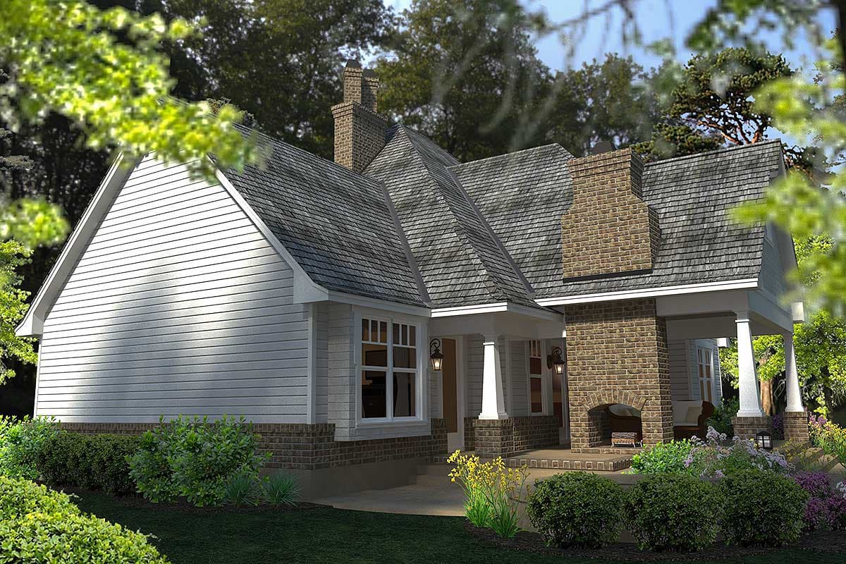 Plan 16865WG: Elegant Farmhouse Home Plan with Vaulted Family Room - Image #8 - Country, Farmhouse, Modern Farmhouse, New American