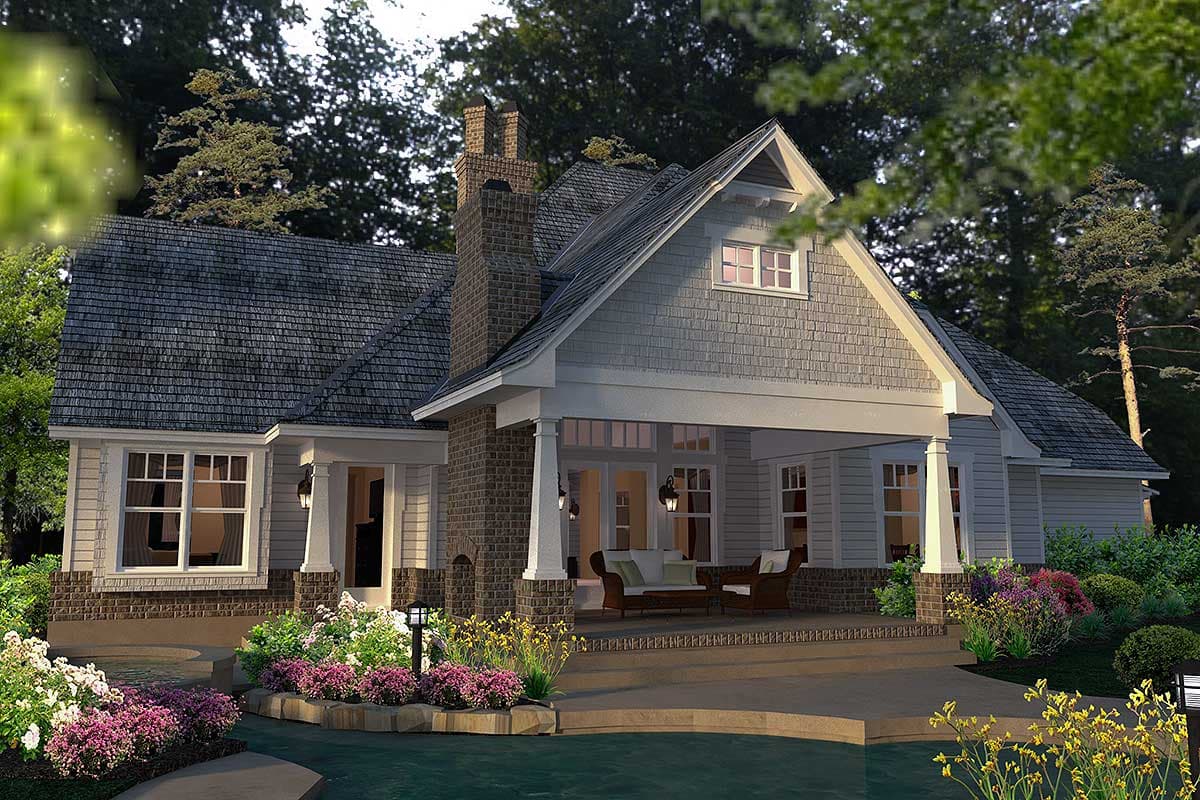 Plan 16865WG: Elegant Farmhouse Home Plan with Vaulted Family Room - Image #10 - Country, Farmhouse, Modern Farmhouse, New American