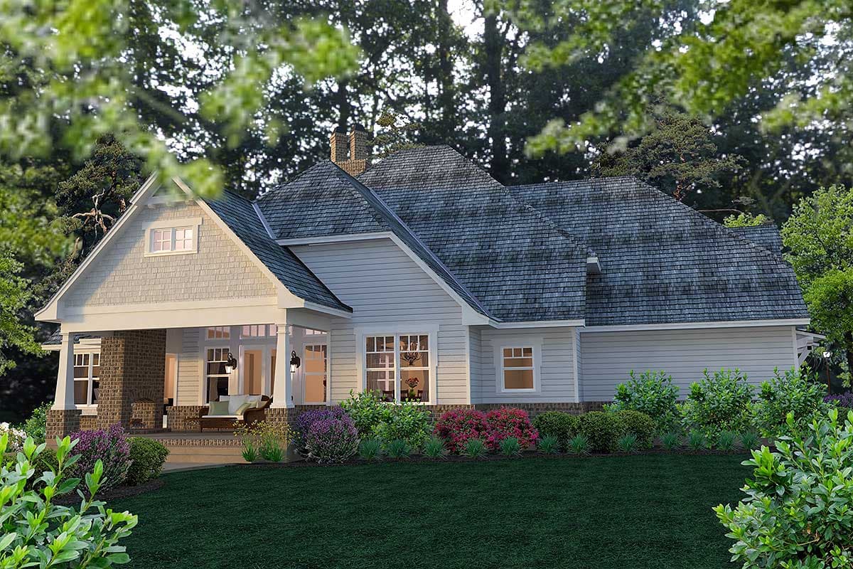 Plan 16865WG: Elegant Farmhouse Home Plan with Vaulted Family Room - Image #11 - Country, Farmhouse, Modern Farmhouse, New American