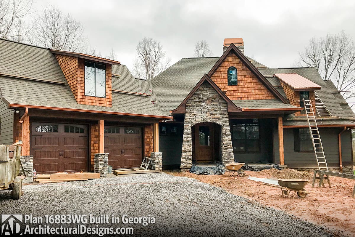 build gallery item - House Plan 16883WG comes to life in Georgia