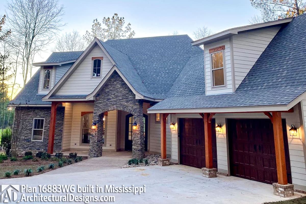 Plan 16883WG: Mountain Home Plan with Bonus Room - 2482 Sq Ft - Image #4 - Craftsman, European, Mountain, Rustic