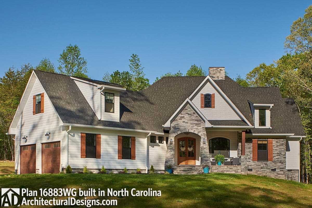 build gallery item - House Plan 16883WG comes to life in North Carolina
