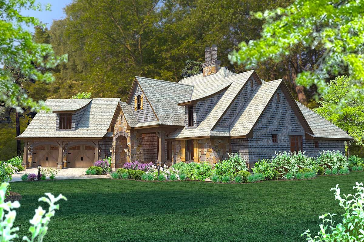 Plan 16883WG: Mountain Home Plan with Bonus Room - 2482 Sq Ft - Image #5 - Craftsman, European, Mountain, Rustic