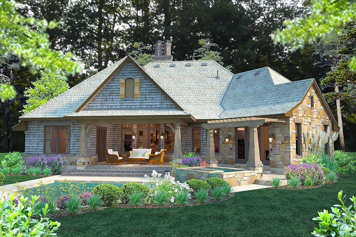 Plan 16883WG: Mountain Home Plan with Bonus Room - 2482 Sq Ft - Image #7 - Craftsman, European, Mountain, Rustic