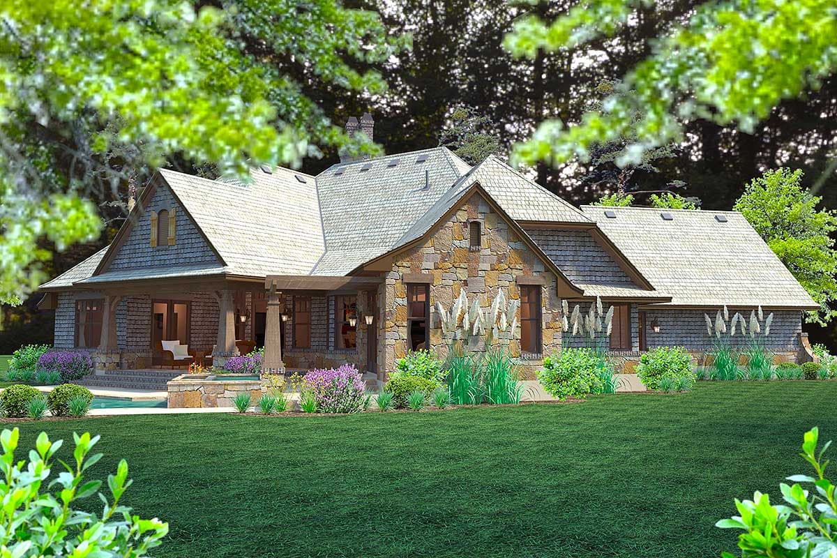 Plan 16883WG: Mountain Home Plan with Bonus Room - 2482 Sq Ft - Image #8 - Craftsman, European, Mountain, Rustic