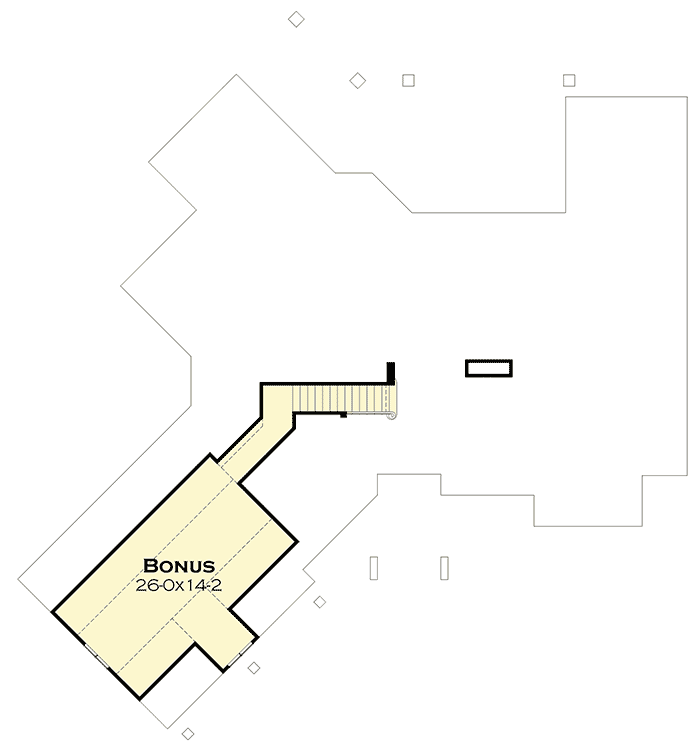 Plan 16883WG: Mountain Home Plan with Bonus Room - 2482 Sq Ft - Floor Plan - Bonus - Craftsman, European, Mountain, Rustic