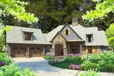 Mountain Home Plan with Bonus Room - 2482 Sq Ft