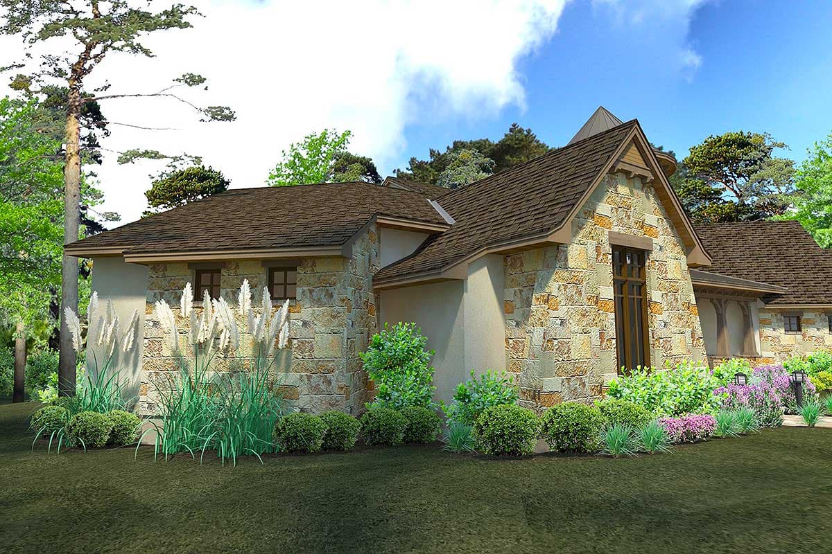 Plan 16884WG: Distinctive Cottage With Lanai and Courtyard - Image #42 - Cottage, European, French Country, Mountain