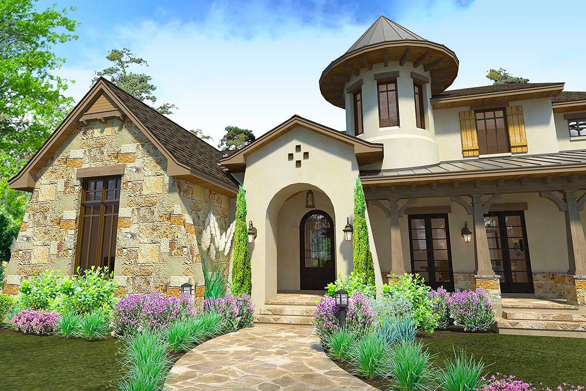 Plan 16884WG: Distinctive Cottage With Lanai and Courtyard - Image #34 - Cottage, European, French Country, Mountain