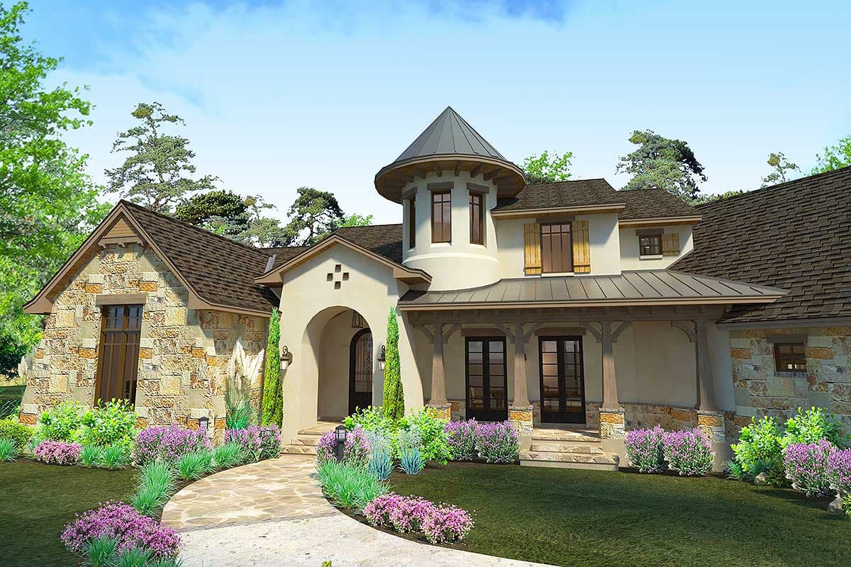 Plan 16884WG: Distinctive Cottage With Lanai and Courtyard - Image #35 - Cottage, European, French Country, Mountain