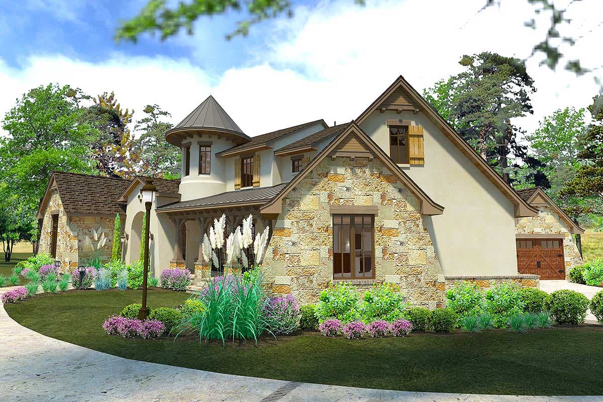 Plan 16884WG: Distinctive Cottage With Lanai and Courtyard - Image #36 - Cottage, European, French Country, Mountain