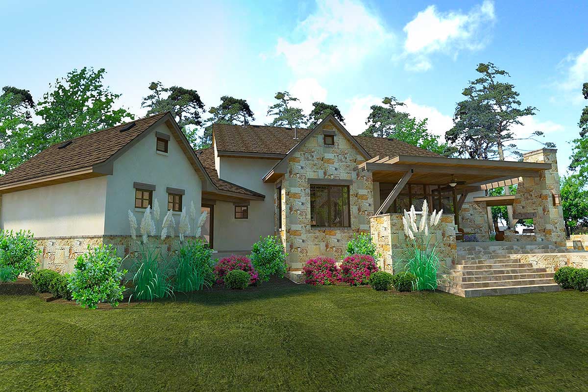 Plan 16884WG: Distinctive Cottage With Lanai and Courtyard - Image #39 - Cottage, European, French Country, Mountain