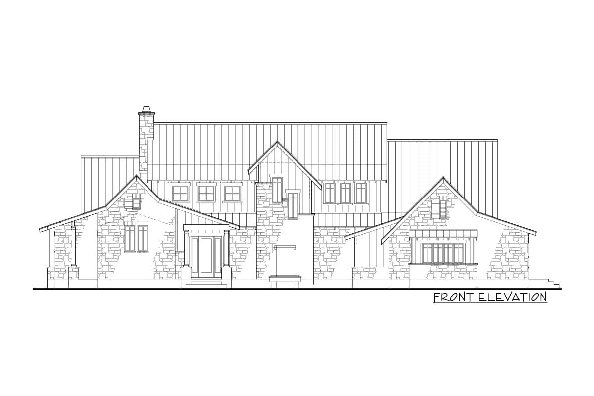 Plan 16885WG: Mountain Transitional House Plan with Great Porch with Fireplace - 4164 Sq Ft - Image #24 - Craftsman, Mountain, Transitional