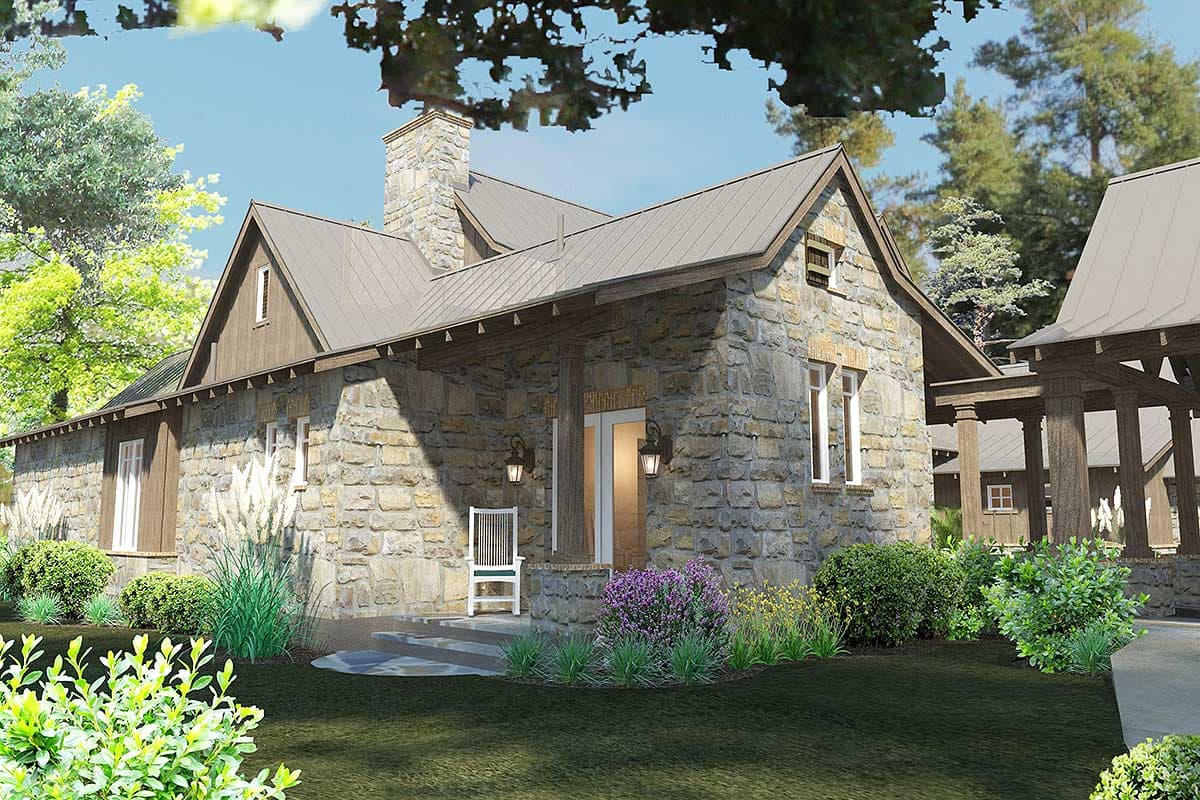 Plan 16885WG: Mountain Transitional House Plan with Great Porch with Fireplace - 4164 Sq Ft - Image #19 - Craftsman, Mountain, Transitional