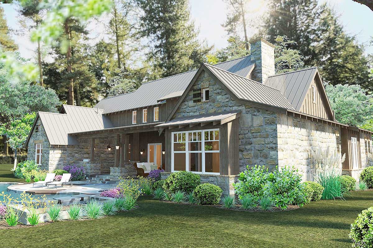 Plan 16885WG: Mountain Transitional House Plan with Great Porch with Fireplace - 4164 Sq Ft - Image #20 - Craftsman, Mountain, Transitional