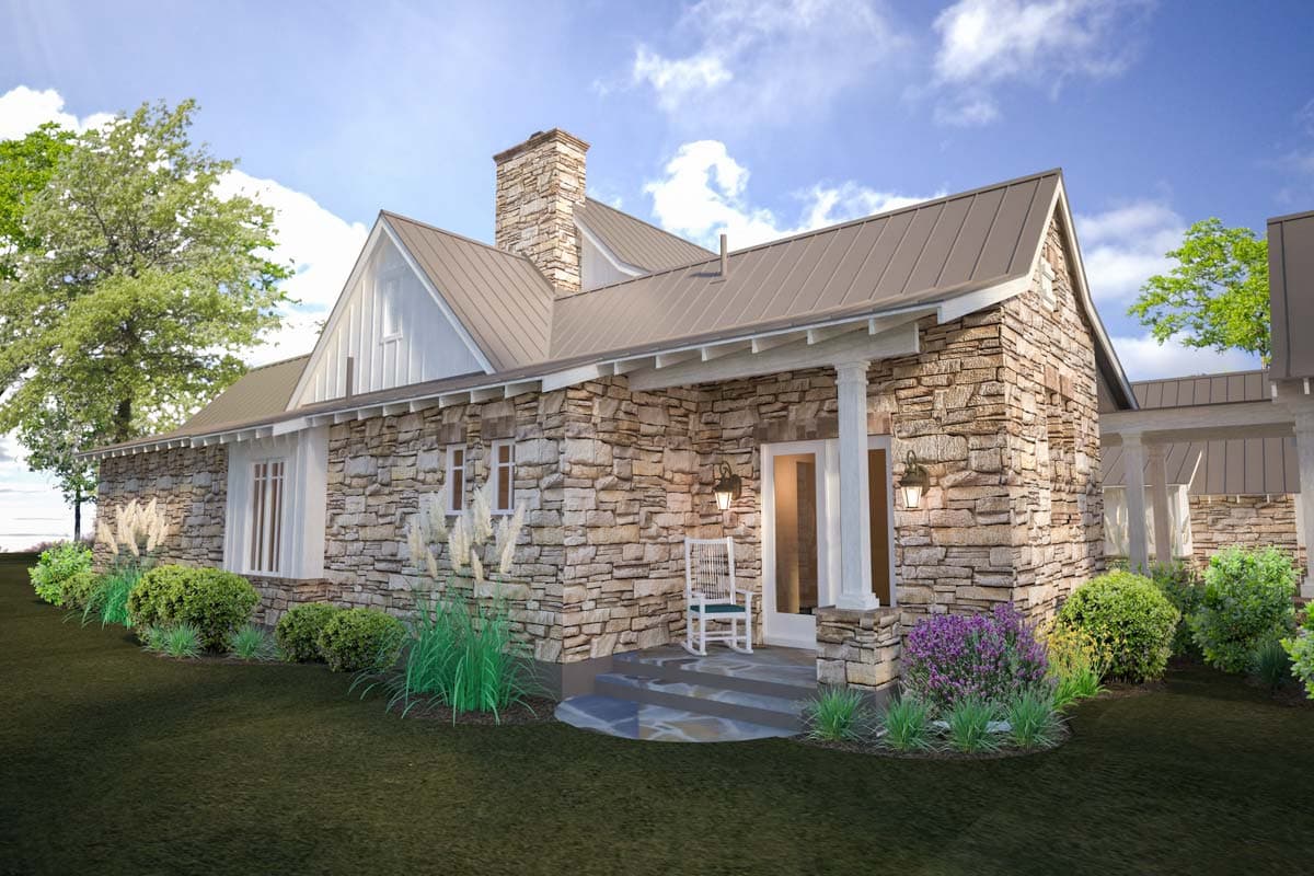 Plan 16885WG: Mountain Transitional House Plan with Great Porch with Fireplace - 4164 Sq Ft - Image #6 - Craftsman, Mountain, Transitional