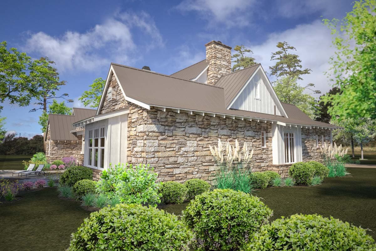 Plan 16885WG: Mountain Transitional House Plan with Great Porch with Fireplace - 4164 Sq Ft - Image #7 - Craftsman, Mountain, Transitional