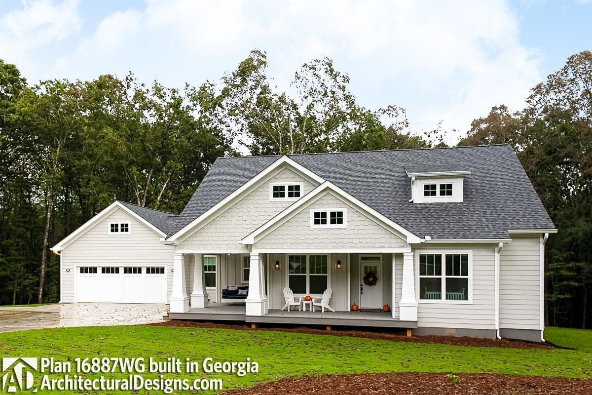 Plan 16887WG: 3 Bedroom House Plan With Swing Porch - 1879 Sq Ft - Image #6 - Country, Craftsman, New American, Northwest