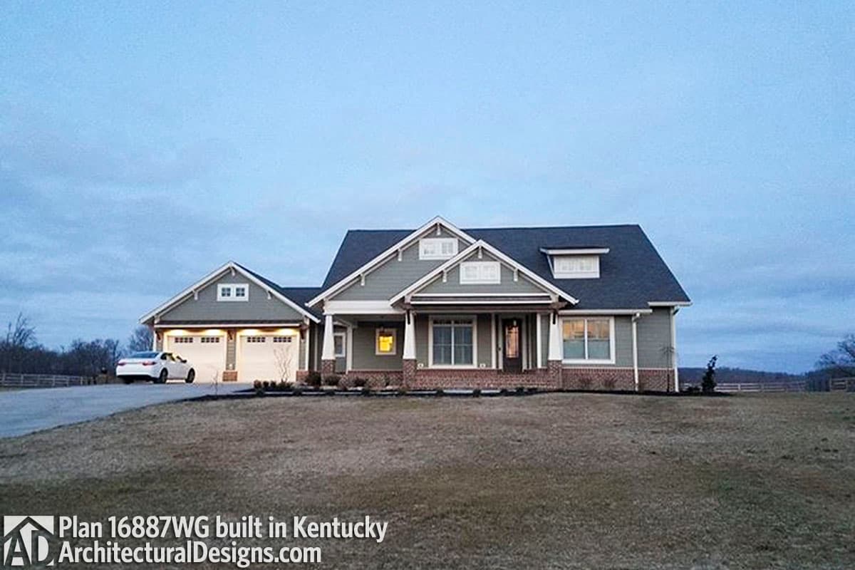 Plan 16887WG: 3 Bedroom House Plan With Swing Porch - 1879 Sq Ft - Image #5 - Country, Craftsman, New American, Northwest