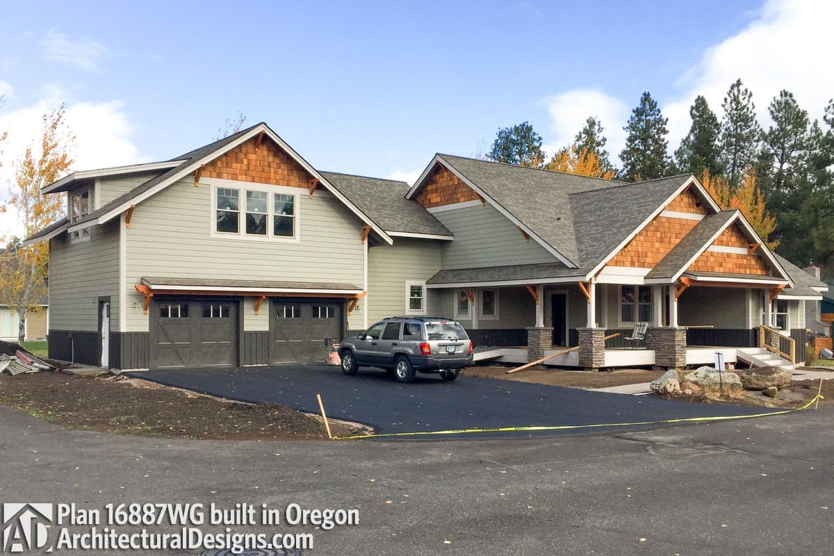 build gallery item - House Plan 16887WG comes to life in Oregon
