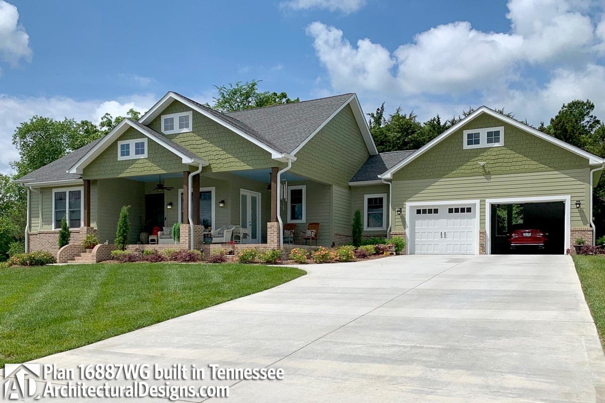 Plan 16887WG: 3 Bedroom House Plan With Swing Porch - 1879 Sq Ft - Image #9 - Country, Craftsman, New American, Northwest