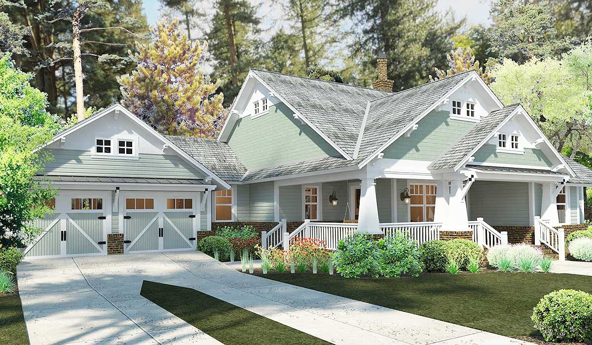 Plan 16887WG: 3 Bedroom House Plan With Swing Porch - 1879 Sq Ft - Image #19 - Country, Craftsman, New American, Northwest