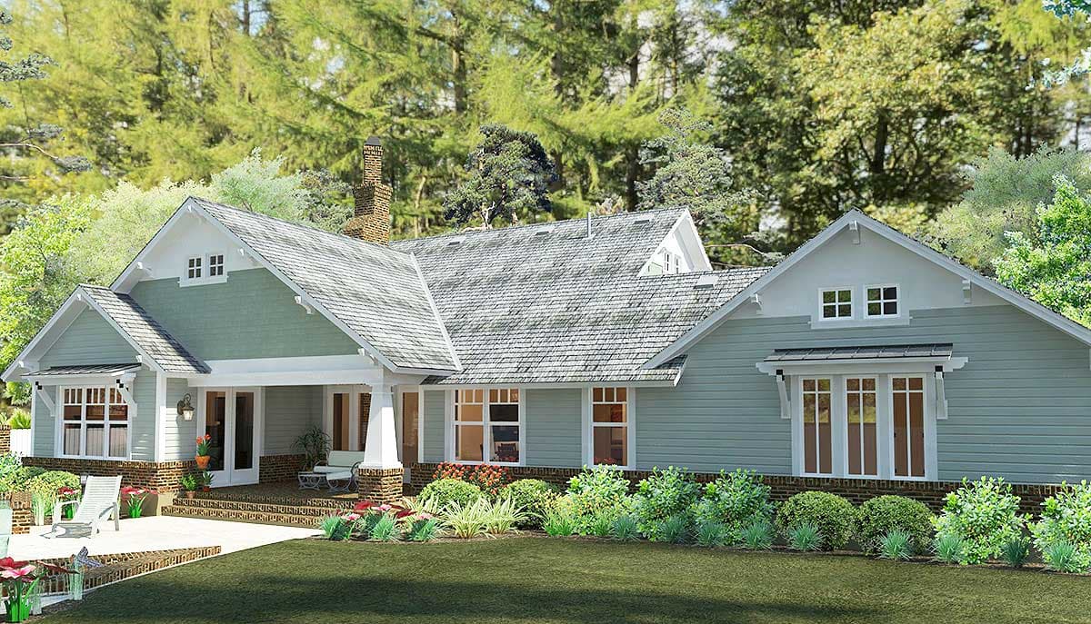Plan 16887WG: 3 Bedroom House Plan With Swing Porch - 1879 Sq Ft - Image #22 - Country, Craftsman, New American, Northwest