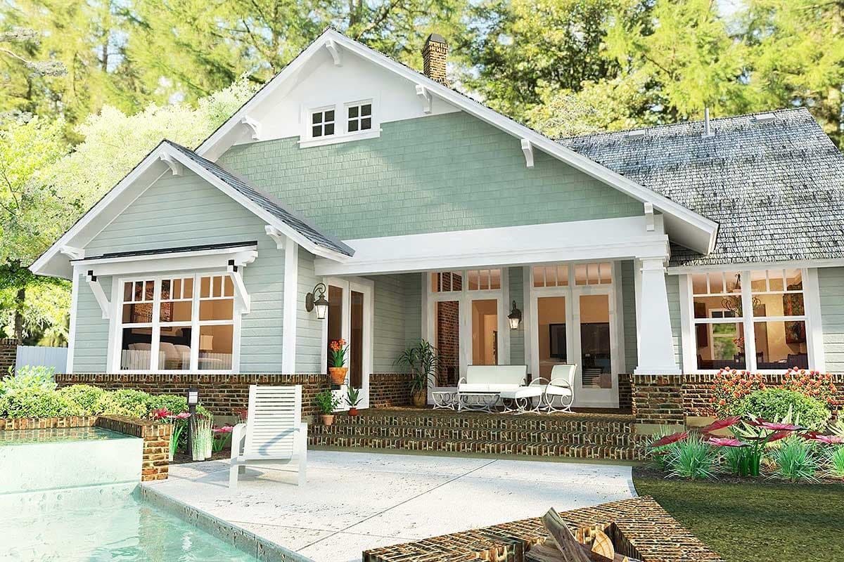 Plan 16887WG: 3 Bedroom House Plan With Swing Porch - 1879 Sq Ft - Image #23 - Country, Craftsman, New American, Northwest