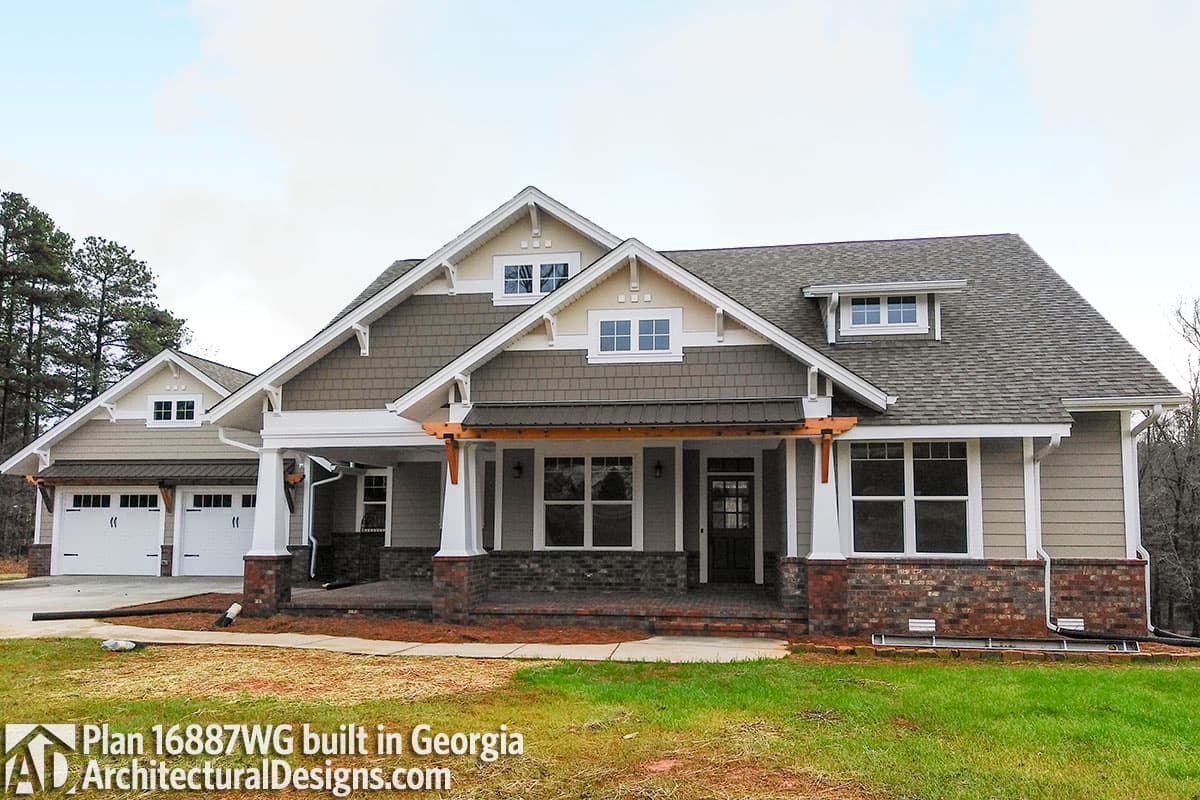 build gallery item - House Plan 16887WG comes to life in Georgia