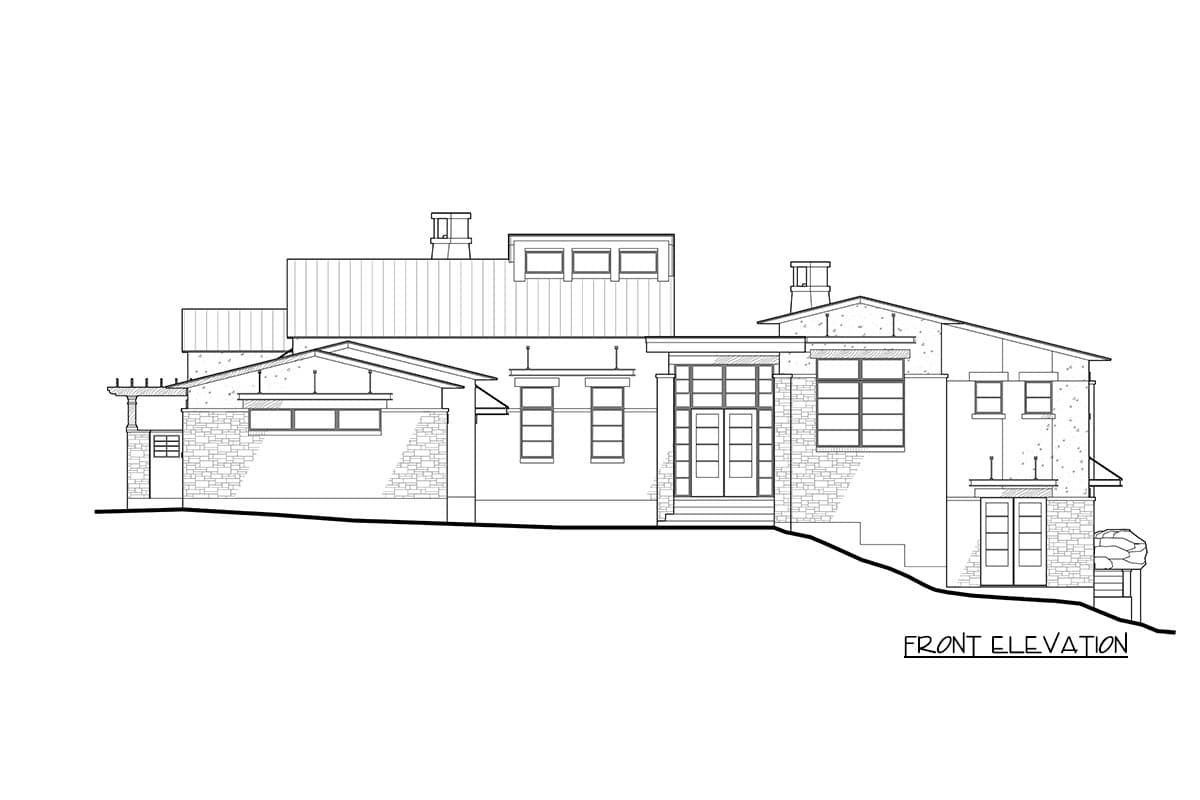 Plan 16888WG: Contemporary Hill Country House Plan - Image #11 - Contemporary, Hill Country, Mid Century Modern, Southwest