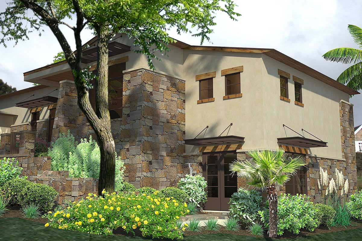 Plan 16888WG: Contemporary Hill Country House Plan - Image #9 - Contemporary, Hill Country, Mid Century Modern, Southwest