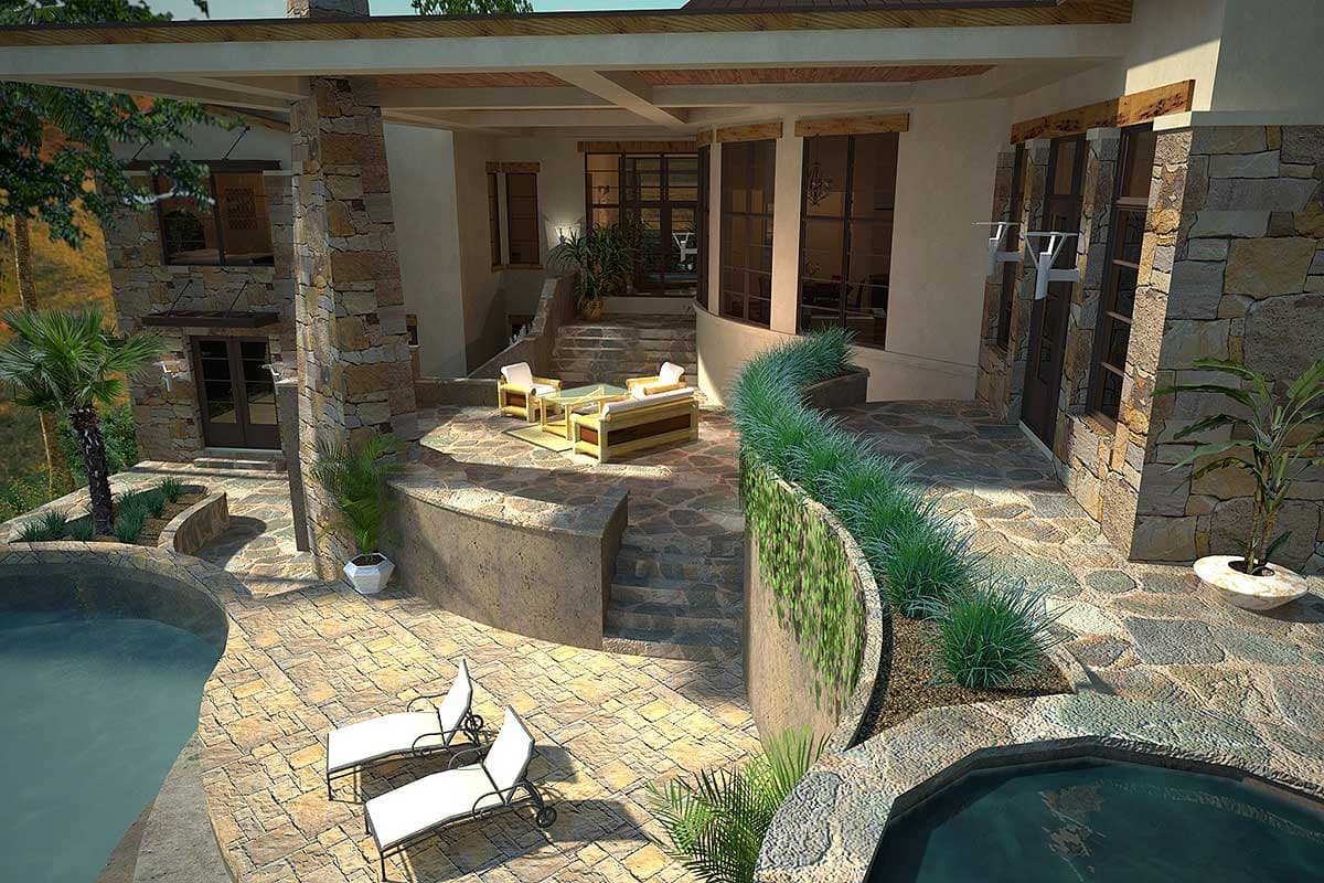 Plan 16888WG: Contemporary Hill Country House Plan - Image #10 - Contemporary, Hill Country, Mid Century Modern, Southwest