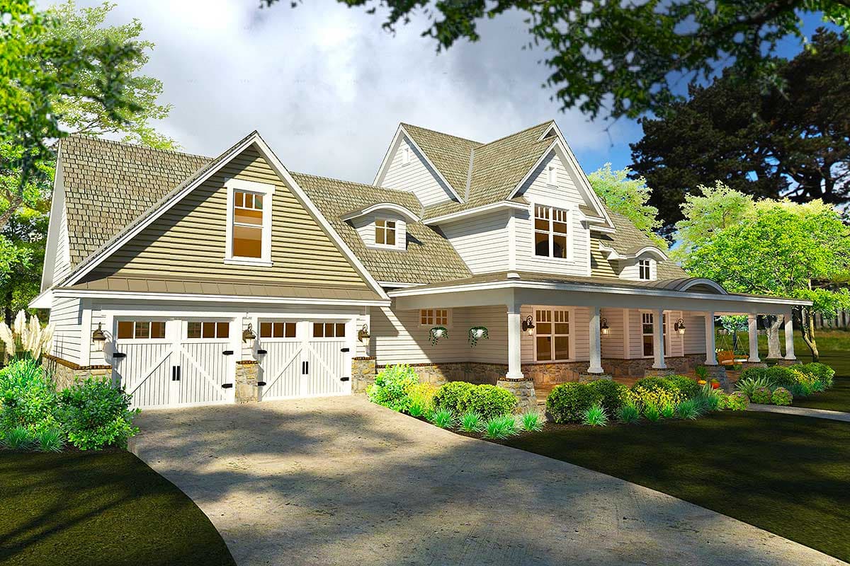 Plan 16889WG: Rockin' Farmhouse With Bonus Room - Image #9 - Country, Farmhouse, Modern Farmhouse, New American, Traditional