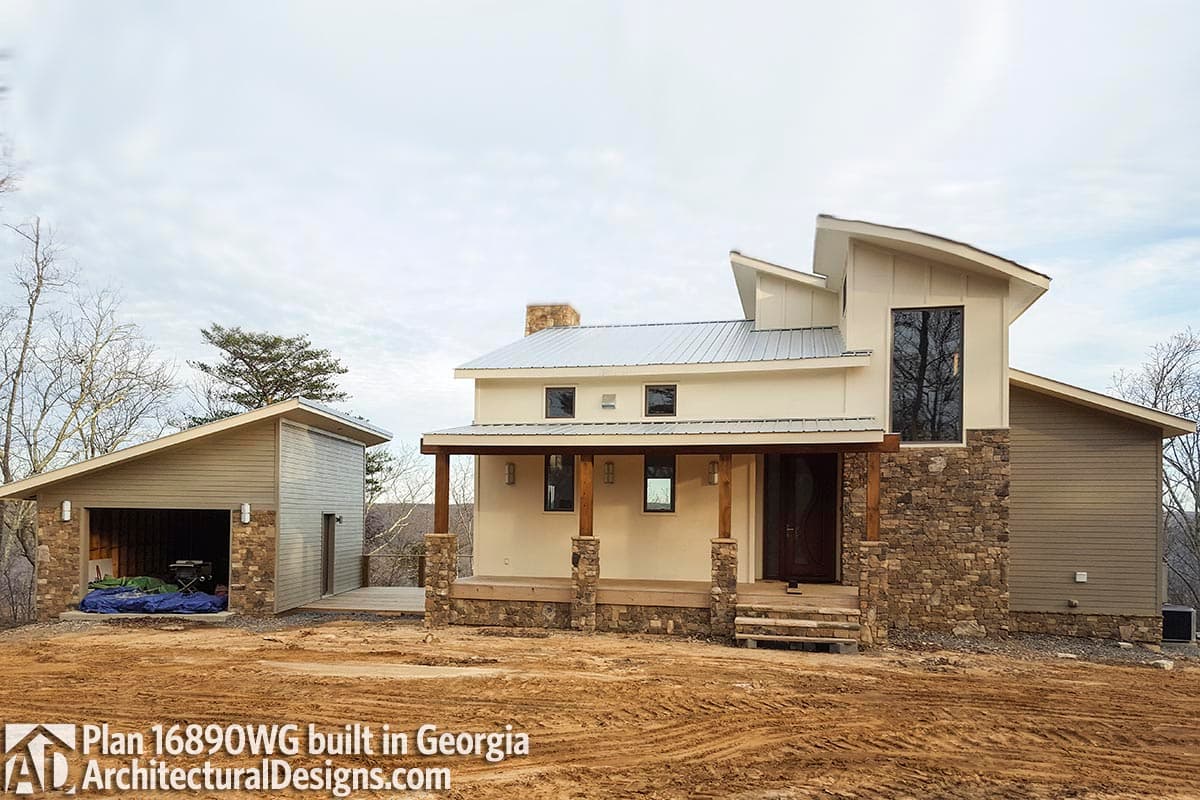 build gallery item - House Plan 16890WG comes to life in Georgia