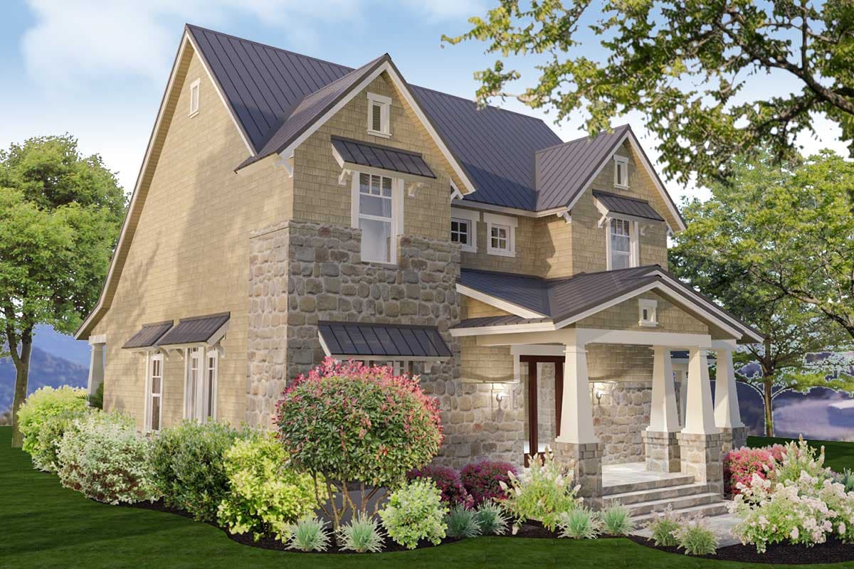 Plan 16891WG: 3 Bedroom Stone Farmhouse Plan - Image #5 - Country, Craftsman, Farmhouse, Modern Farmhouse, Rustic, Shingle, Traditional