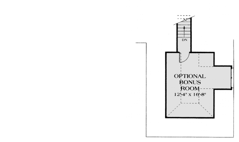 Plan 1725LV: 3-Bed House Plan with Views to Rear - Floor Plan - Optional Bonus Room - Southern, Traditional