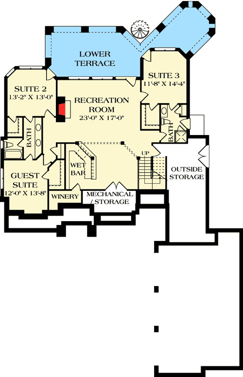 Plan 17500LV: Great American Retreat - Floor Plan - Basement - Craftsman, Mountain