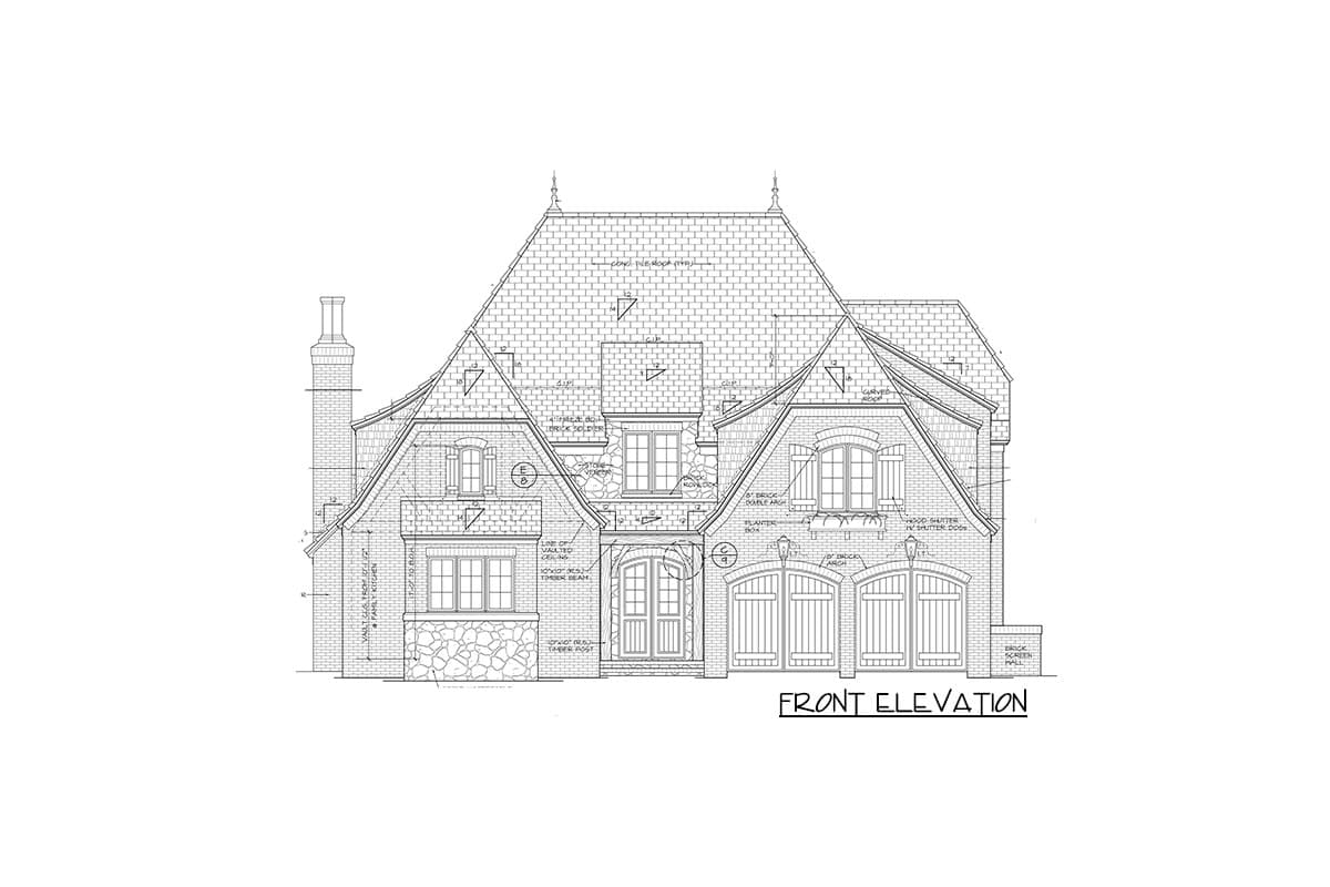 Plan 17503LV: Master Suite with Dual Access - Image #19 - European, Tudor
