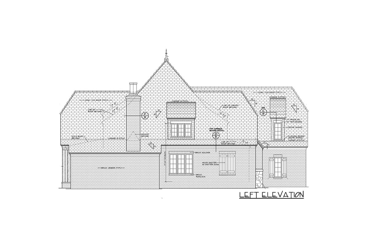 Plan 17503LV: Master Suite with Dual Access - Image #20 - European, Tudor