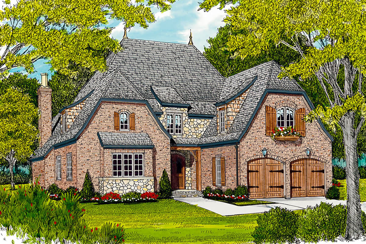 Plan 17503LV: Master Suite with Dual Access - Image #17 - European, Tudor