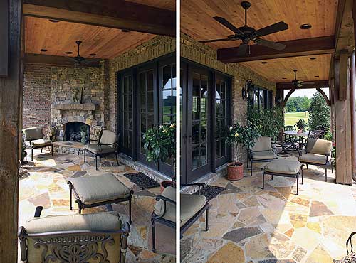 Plan 17509LV: Turreted Stair in Two-Story Library - Image #8 - European, French Country