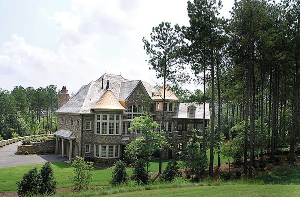 Plan 17527LV: Luxurious French Country Home Plan for a Rear Sloping Lot - Image #6 - European, French Country