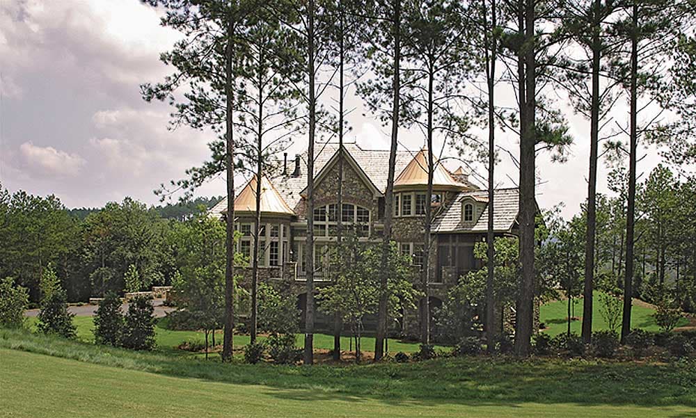 Plan 17527LV: Luxurious French Country Home Plan for a Rear Sloping Lot - Image #7 - European, French Country